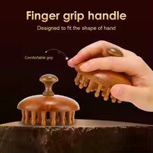 Wooden Scalp Massage Comb – Sandalwood Guasha Tool™